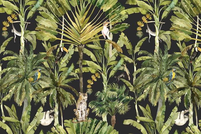 Cute Set of 3 Watercolor Jungle Animal Wall Art