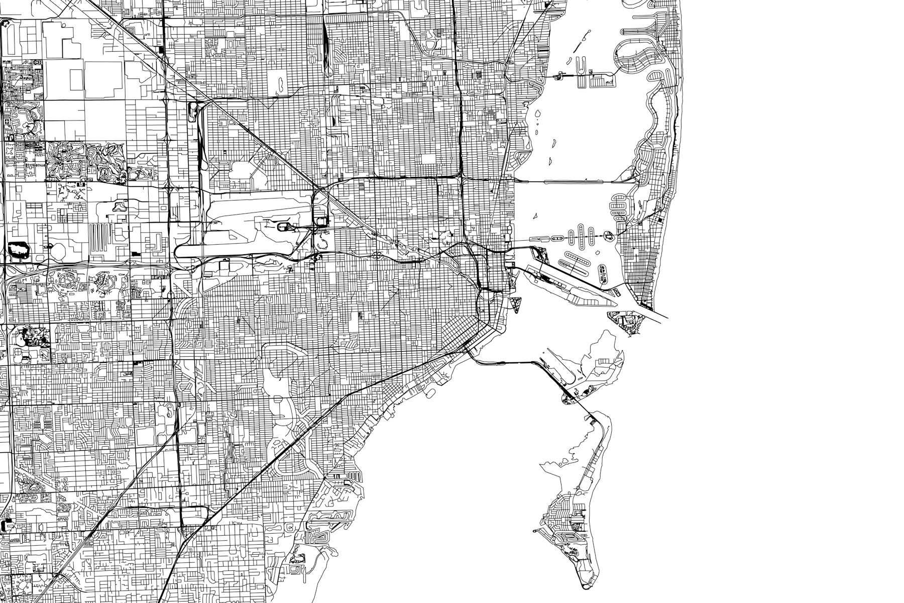 buy-miami-map-wallpaper-free-shipping