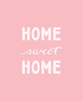 Home Sweet Home Soft Pink behang