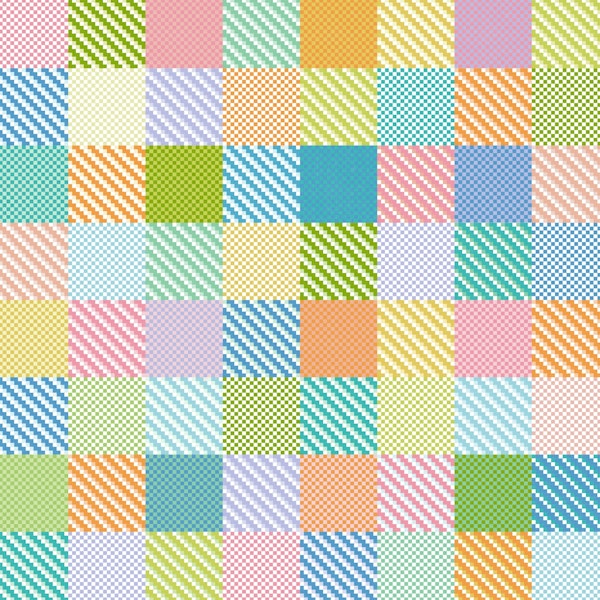 Cheerful Geometry Pastel Checks WM