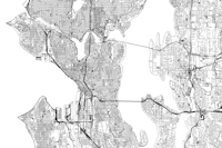 Seattle Map ταπετσαρία