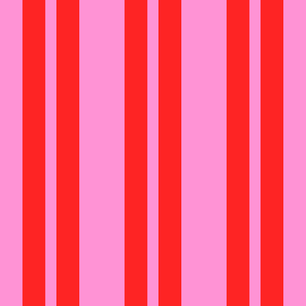 Classic Double Stripes Preppy Pink and Red