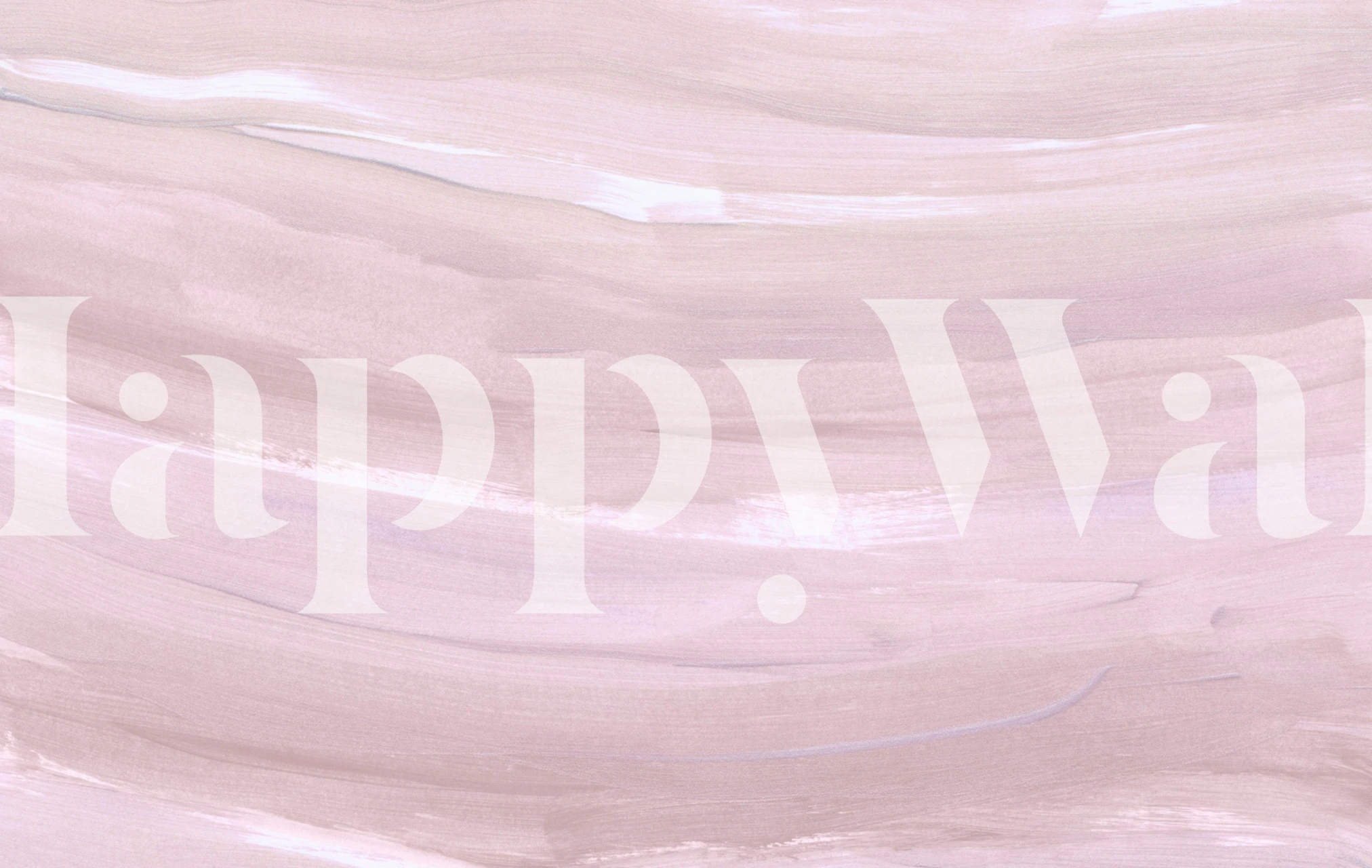 Sanfte Pastell-Pinselstrich Tapete in einem Raum