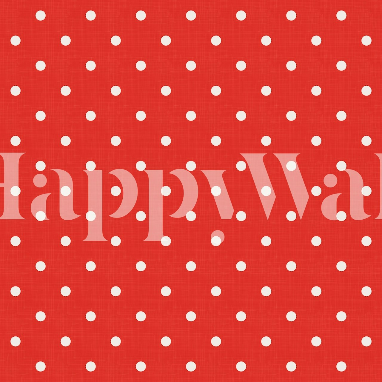 Red background with small white polka dots wallpaper