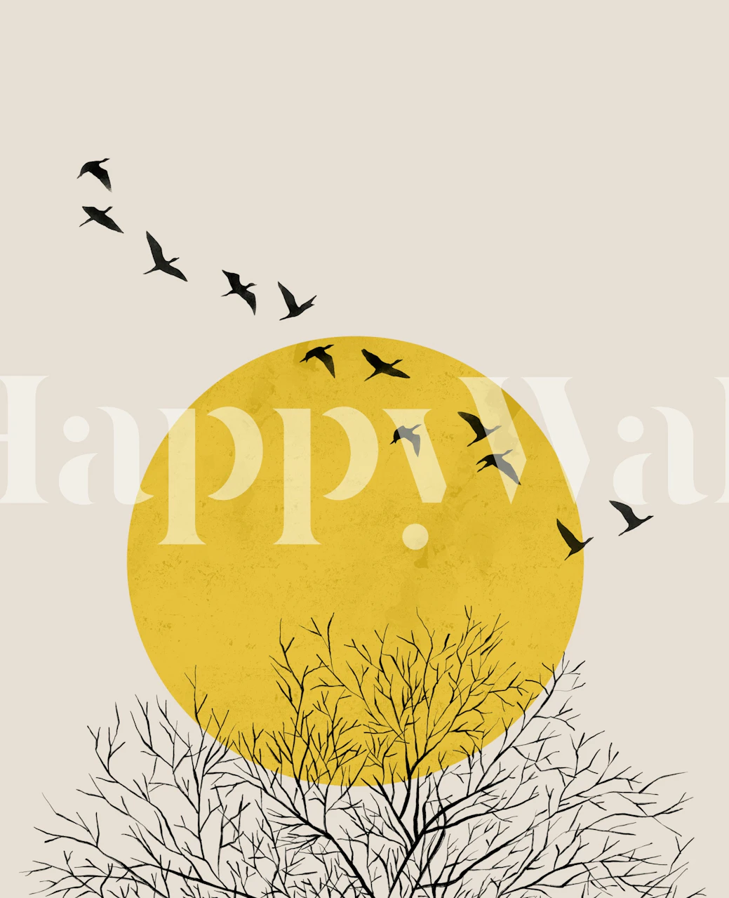 Birds flying at sunset tapeta