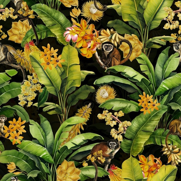 Tropical Jungle Monkeys Adventure