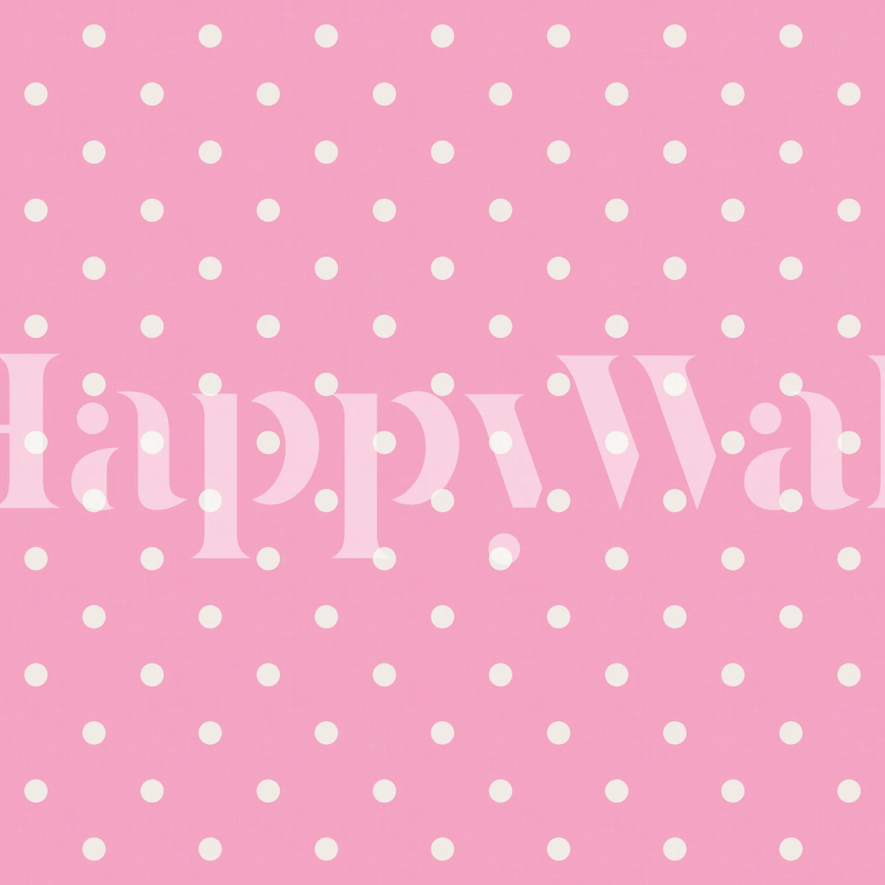 Pink background with small white polka dots wallpaper