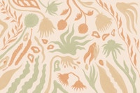 Vintage Botanical Blossom Green papiers peint