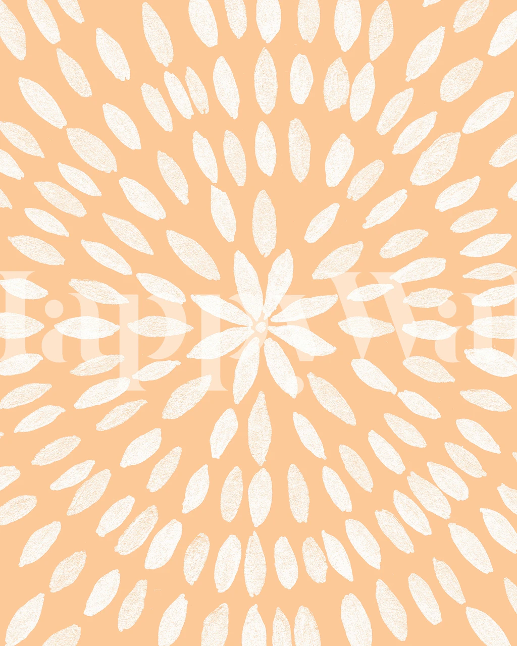 Mandala Flower 6 wallpaper in a room