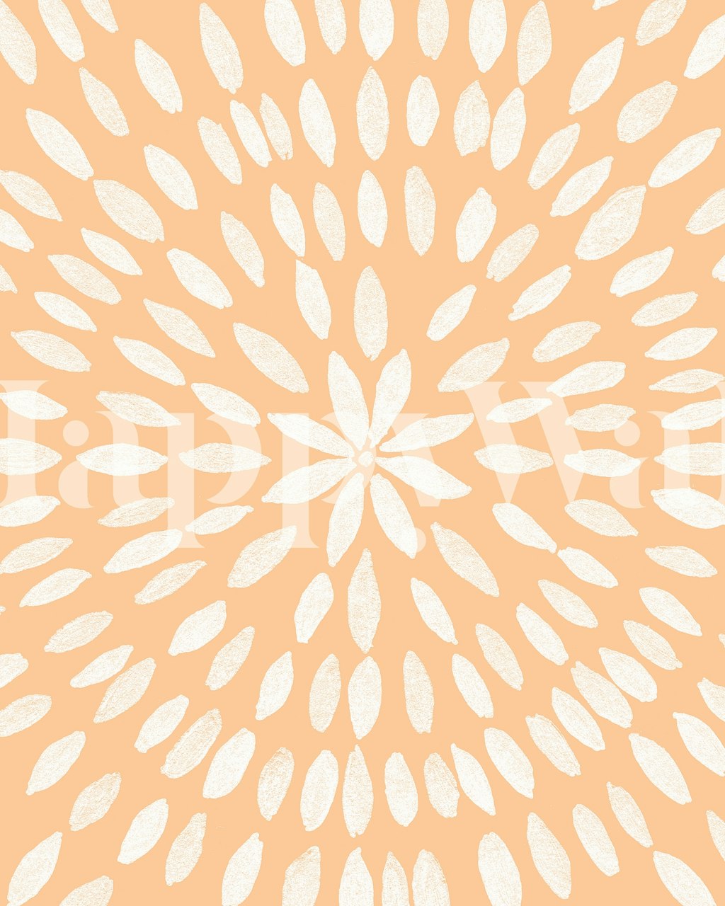 Mandala Flower 6 wallpaper in a room