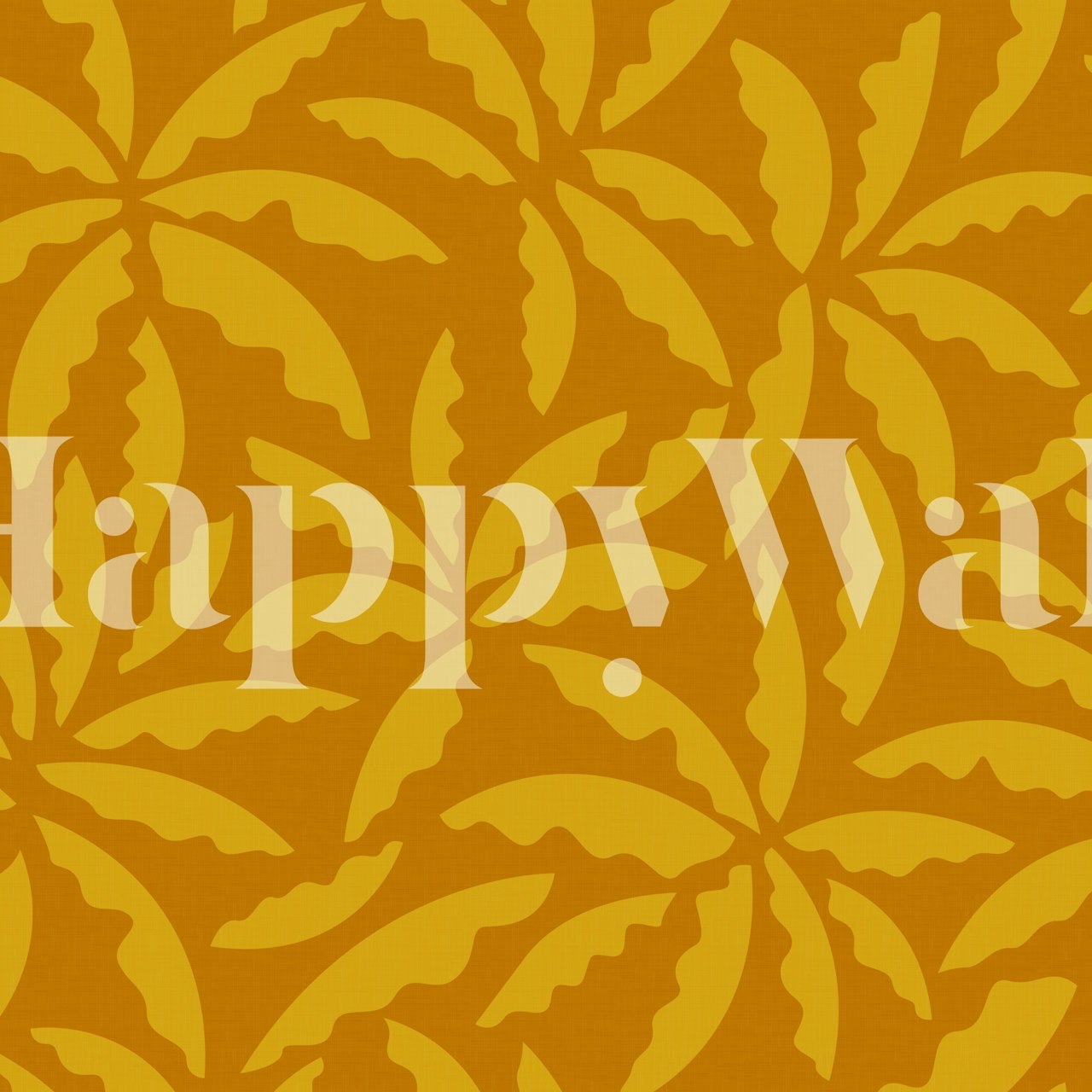Palm Leaves in Marigold Shades WM