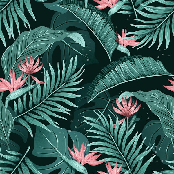 Tropical Leaves green