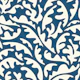 Modern Tropical Leaves on Ocean Blue WM