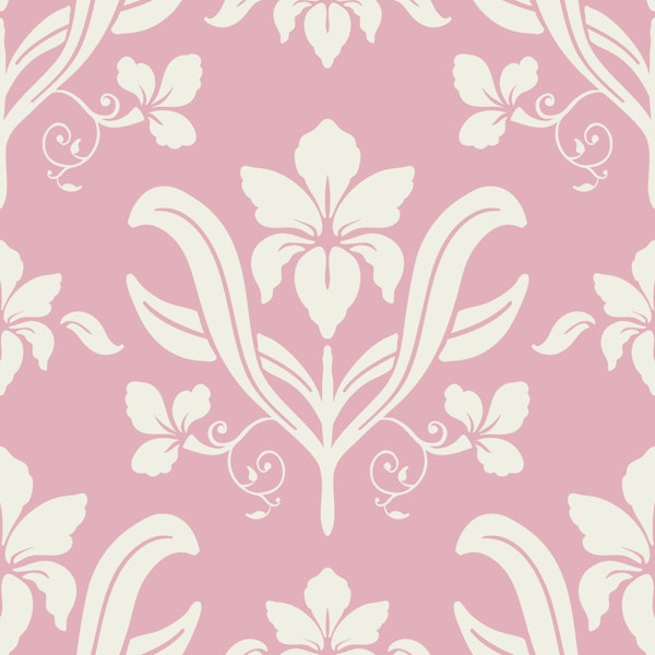 Elegant Pink Petite Damask