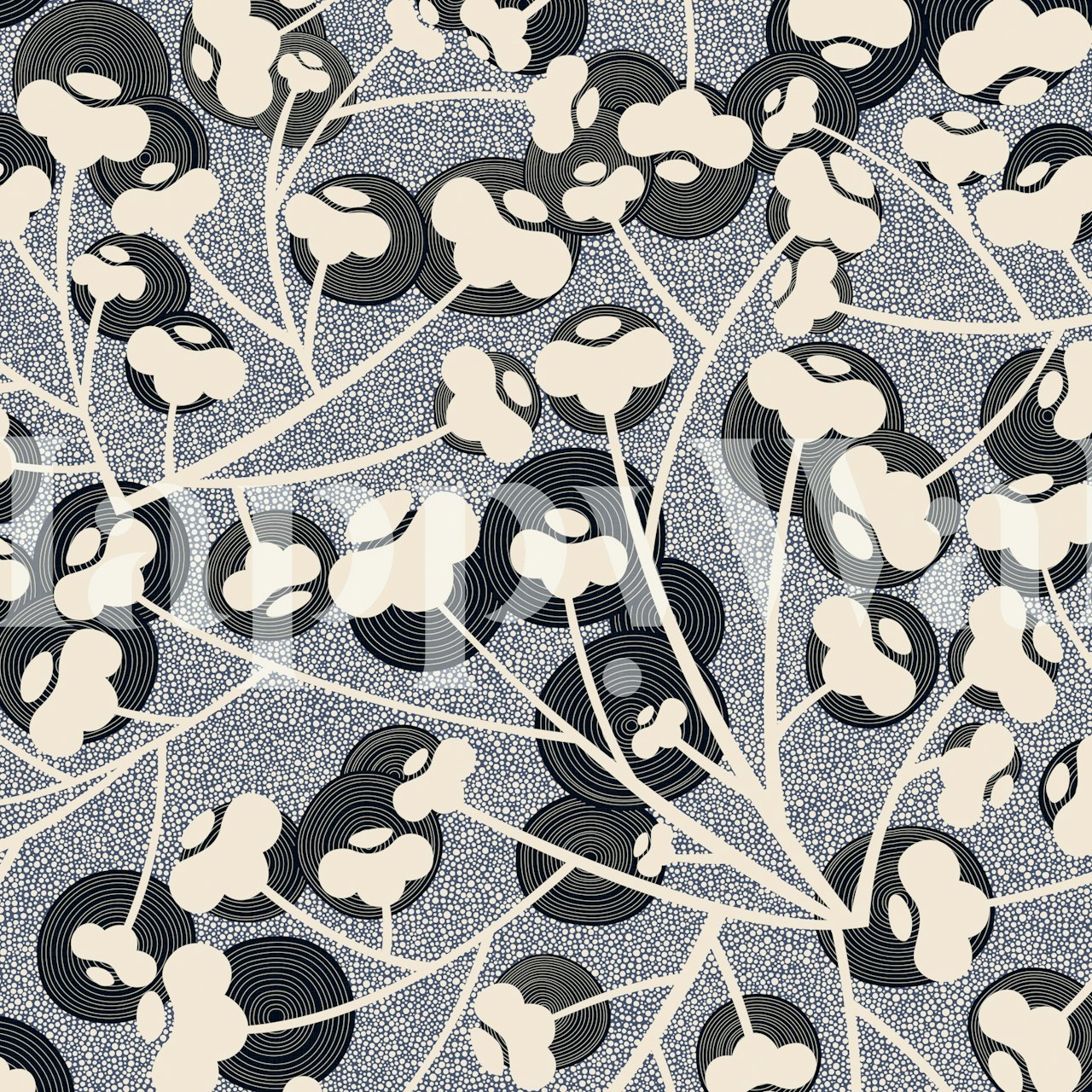 Japanese nature winter flowers wallpaper design