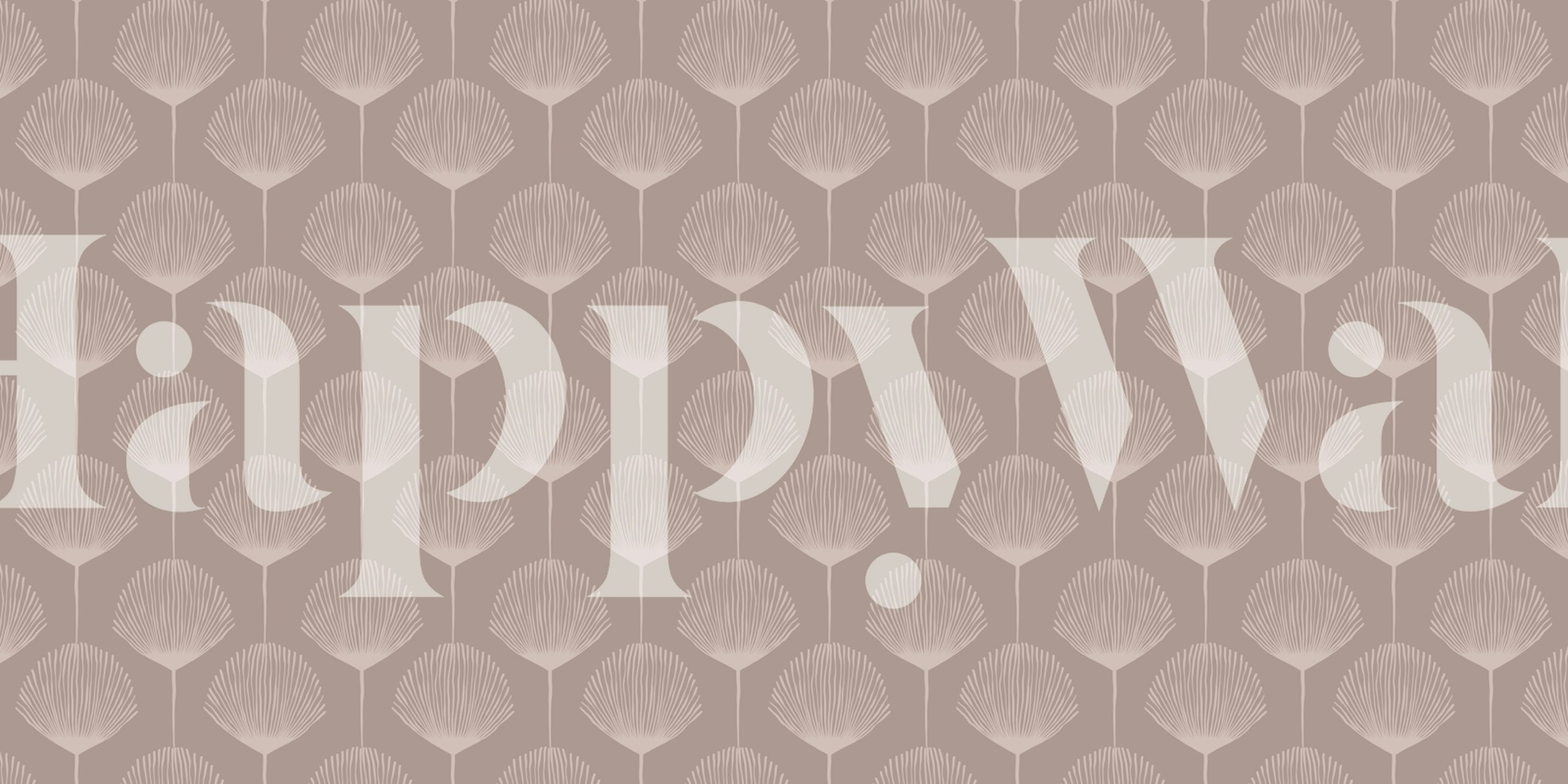 Ταπετσαρία Retro Chic Pattern σε μπεζ σχέδιο