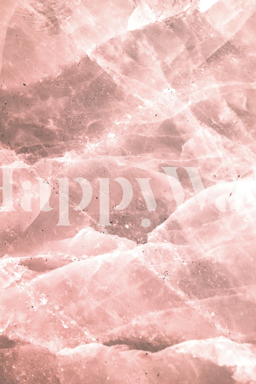 Rose Quartz Elegance behang in een kamer