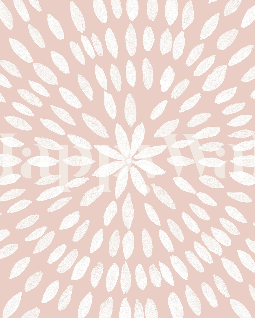 Mandala Flower 7 wallpaper in a stylish room
