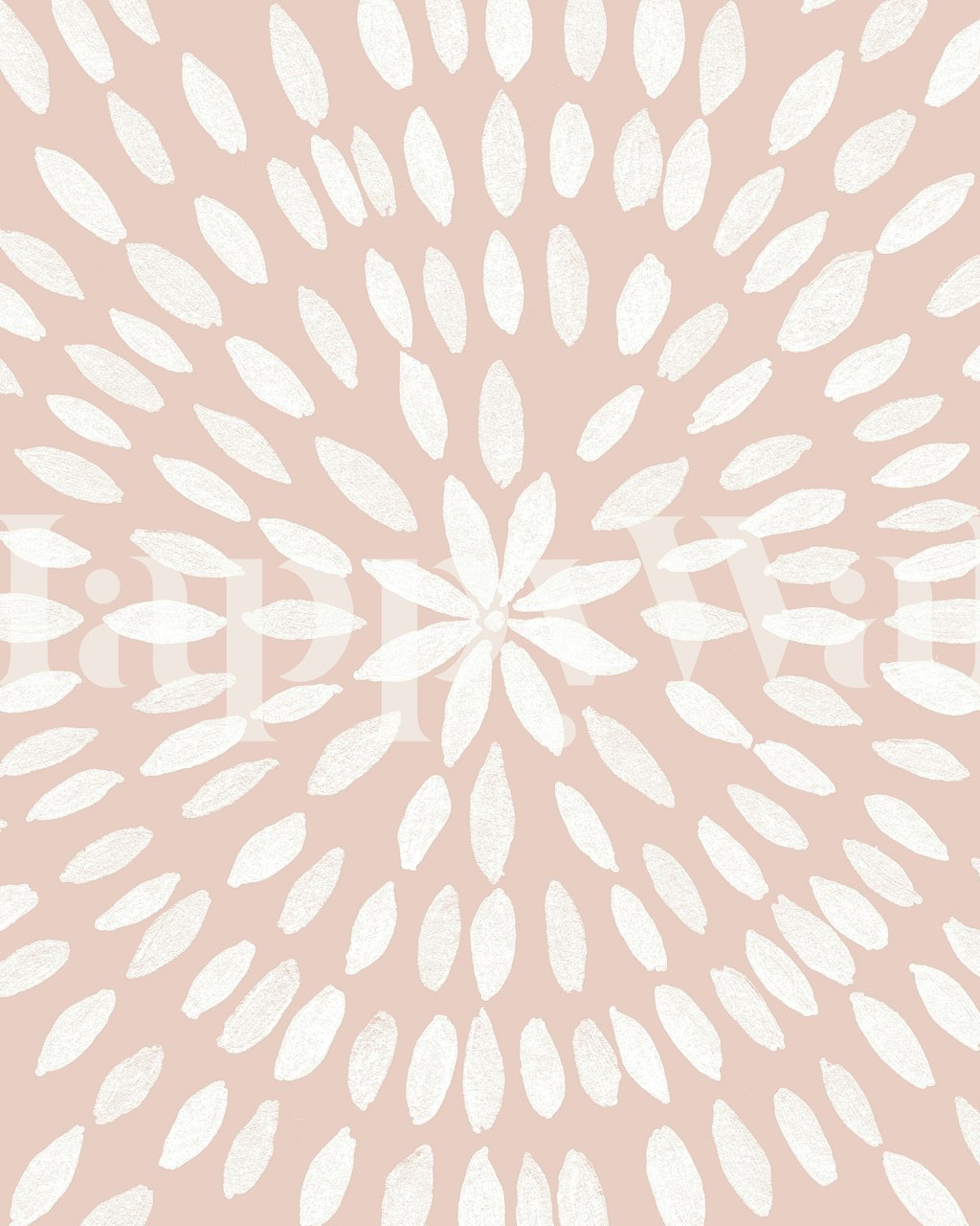 Mandala Flower 7 wallpaper in a stylish room