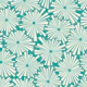 African Nature Flowers on Turquoise WM