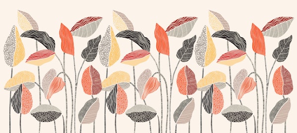 Rustic Leaf Tapestry