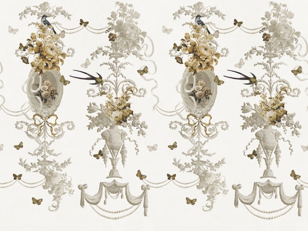 Ivory and Amber Floral Dream