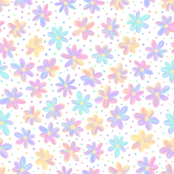 Rainbow Petal Daisies