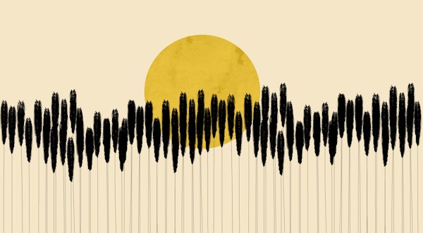 Minimalist Sun Scene