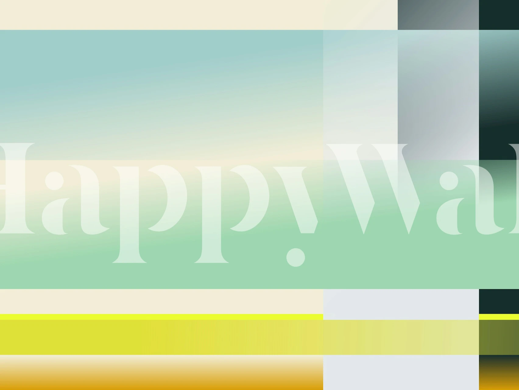 Motif de papier peint géométrique abstrait mint dans une pièce