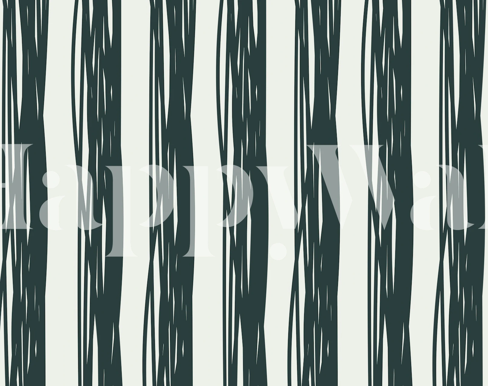 Irregular stripes cascades wallpaper in a room