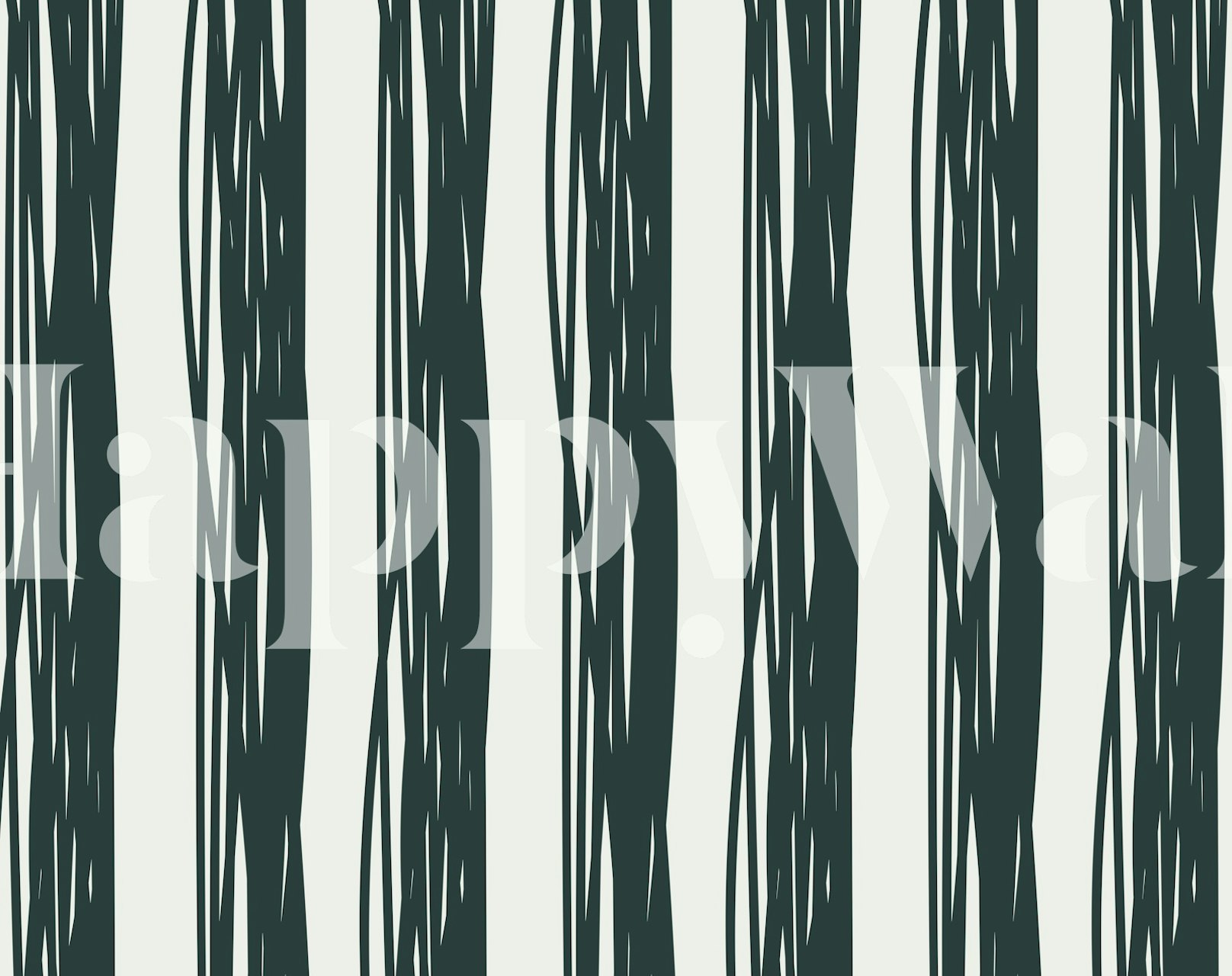 Irregular stripes cascades wallpaper in a room