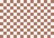 Checkerboard mocha mousse white