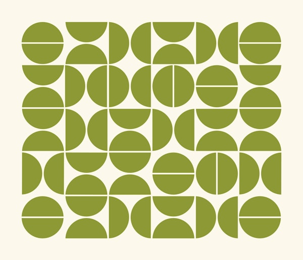 Bauhaus Pattern Green