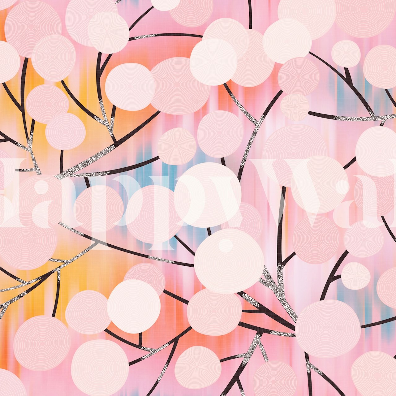 Winter Garden Magical Nature wallpaper in a room