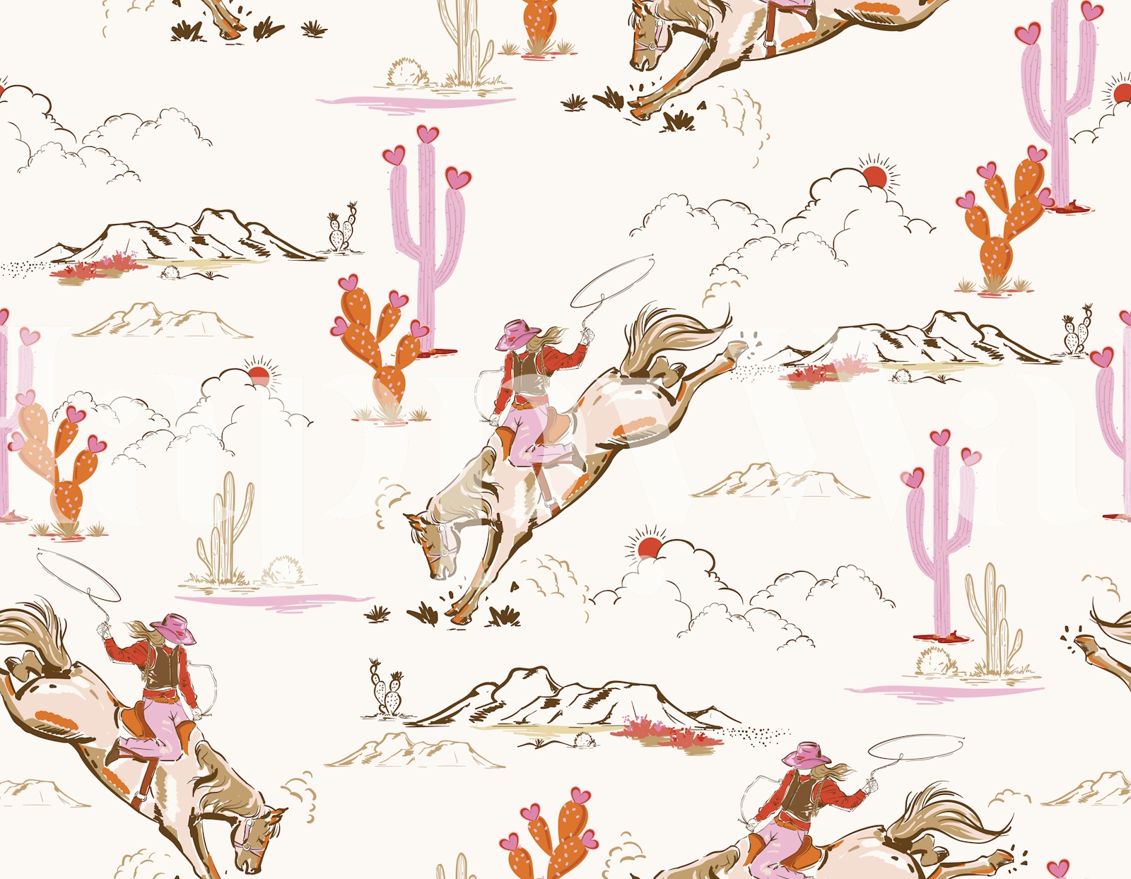 Cowgirl Rodeo Wallpaper | Happywall