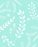 White Leaves Pattern 5 papiers peint