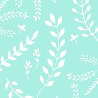 White Leaves Pattern 5 tapety