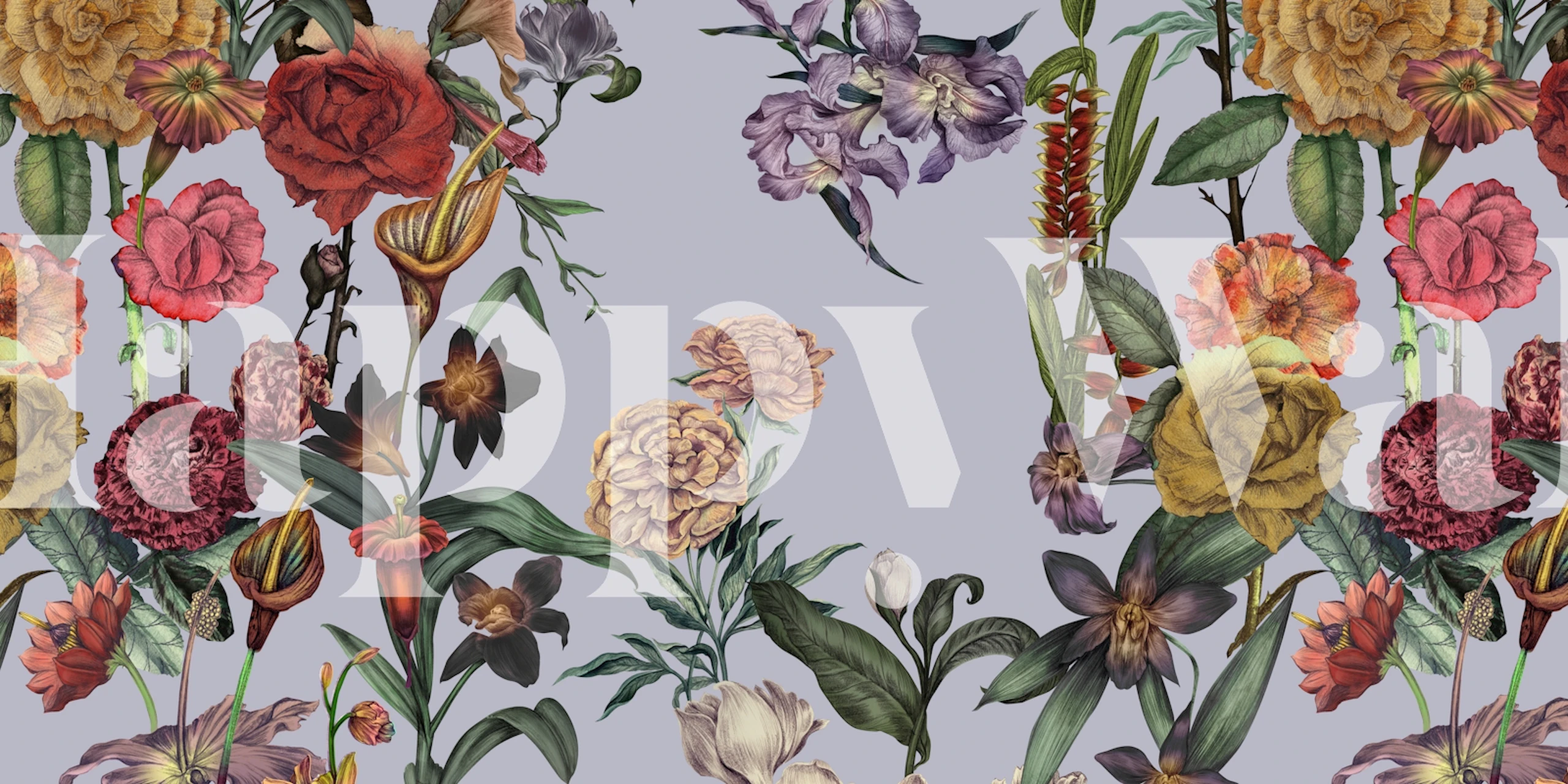 Botanical Garden Beauty wallpaper in a room