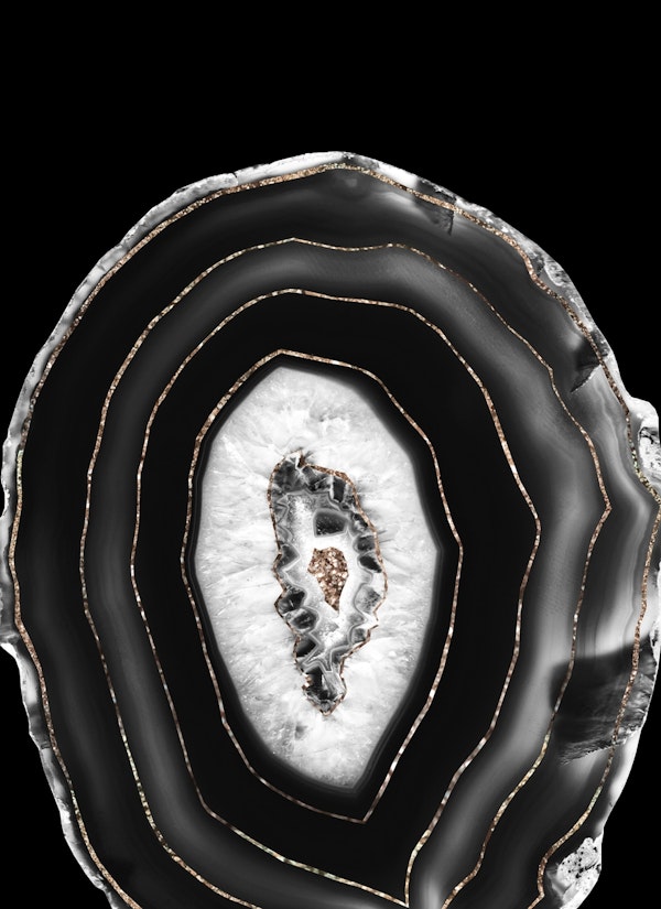 Gray Black White Agate 5