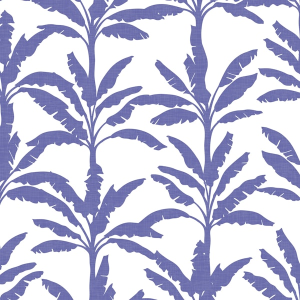 Purple Palm Trees on White WM