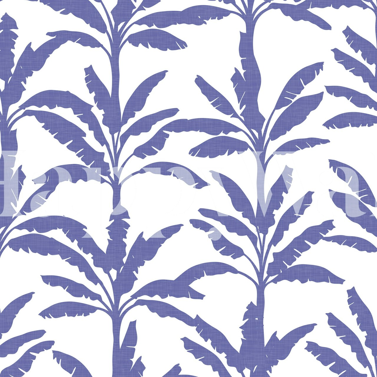 Ταπετσαρία με μωβ φοίνικες σε ένα δωμάτιο