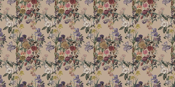 Classic Botanical Flowers on Beige