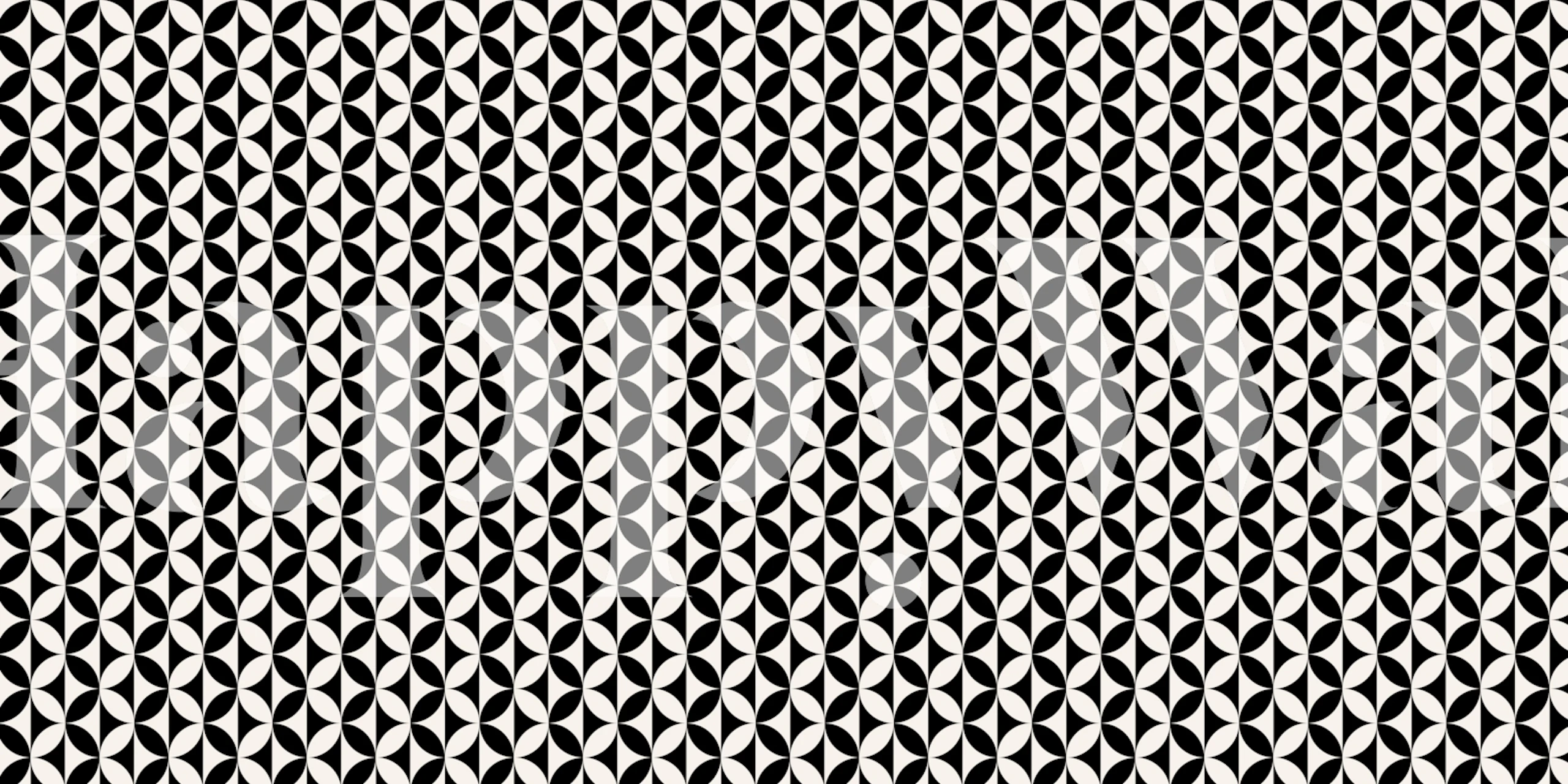 Monochrome Retro Design wallpaper in a room