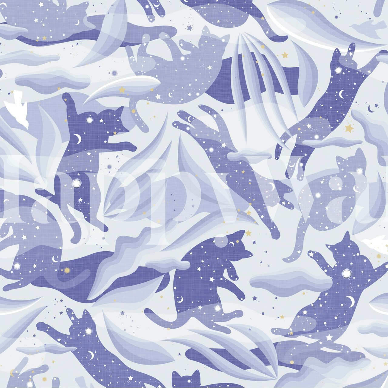 Dreams Cats wallpaper in a room