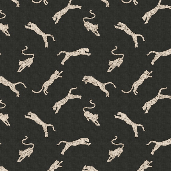 Leopards on Charcoal WM