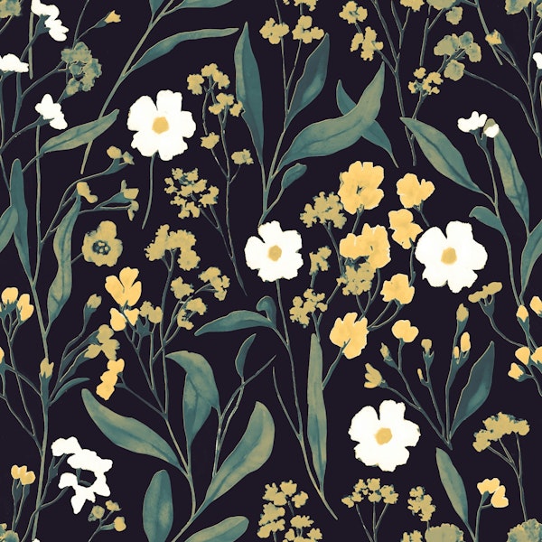 Midnight Floral Delight