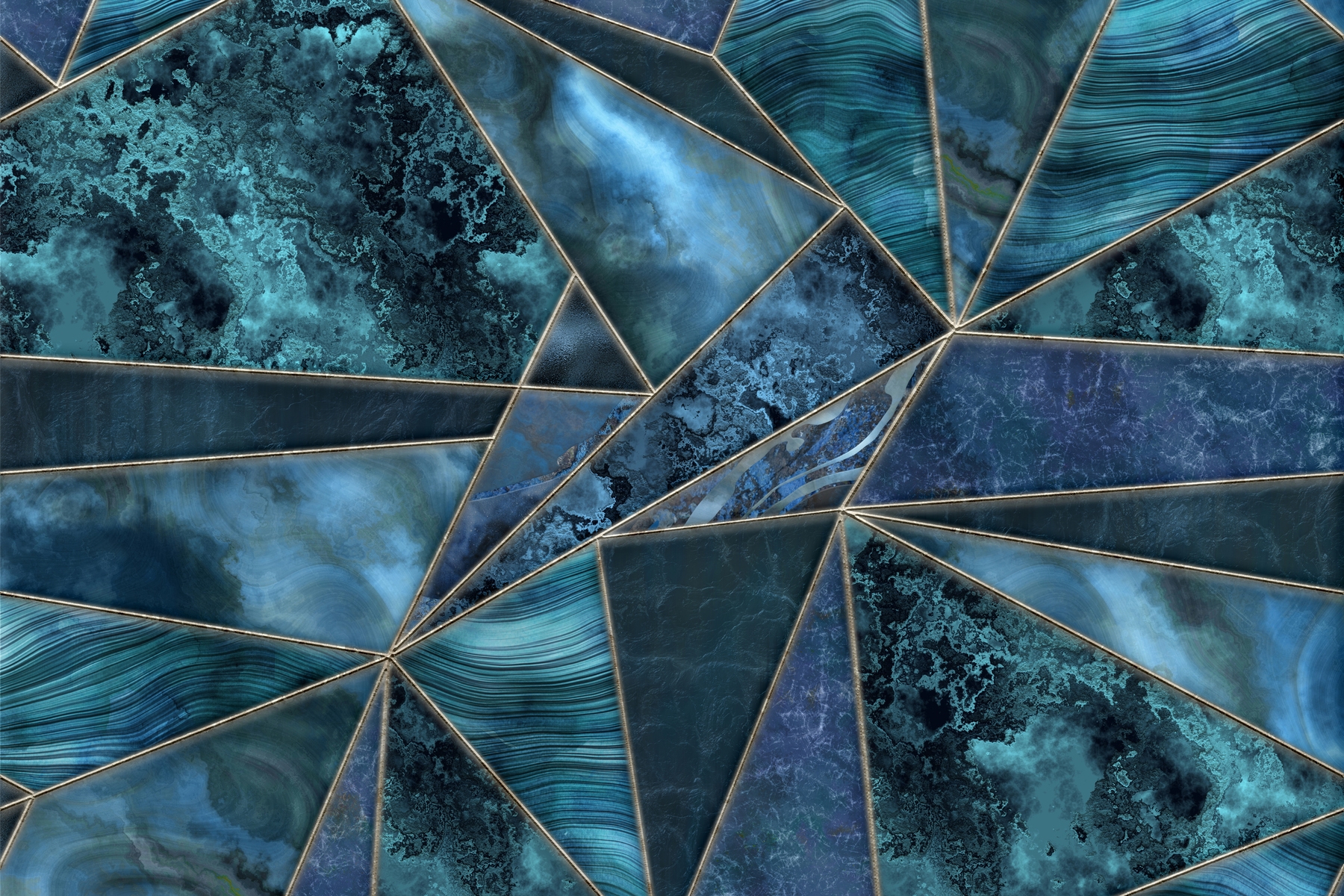 Buy Stained Glass Gemstone Marble wallpaper Free shipping