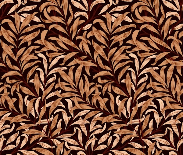 Willow Bough By William Morris- Burgundy