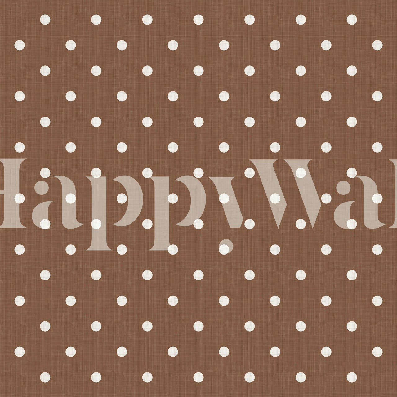 Polka dots wallpaper in a cozy room