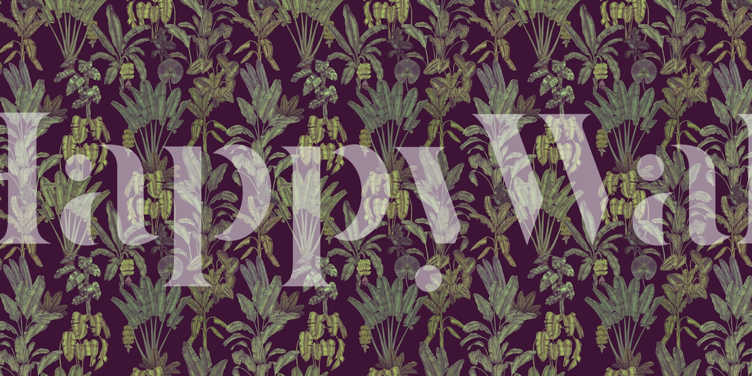 Lush Jungle Greens tapet i en rumsmiljö